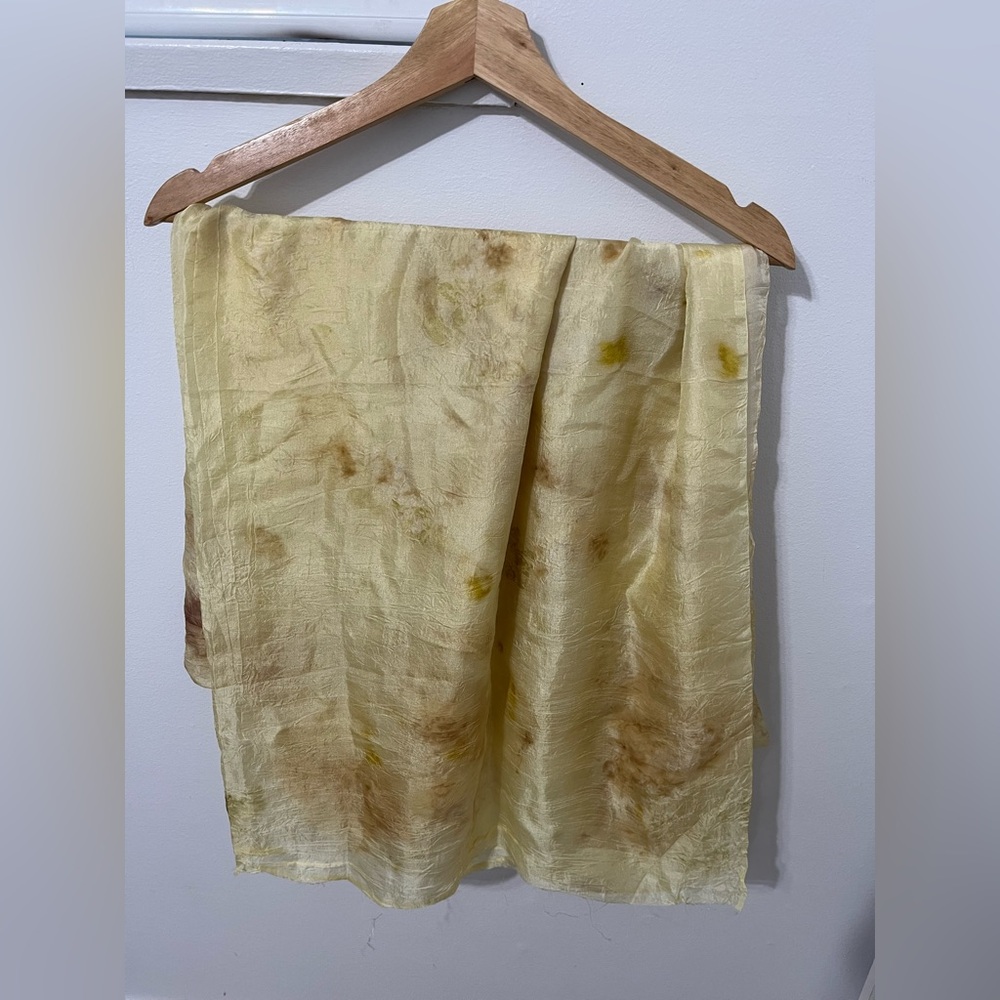 Hand-dyed silk scarf